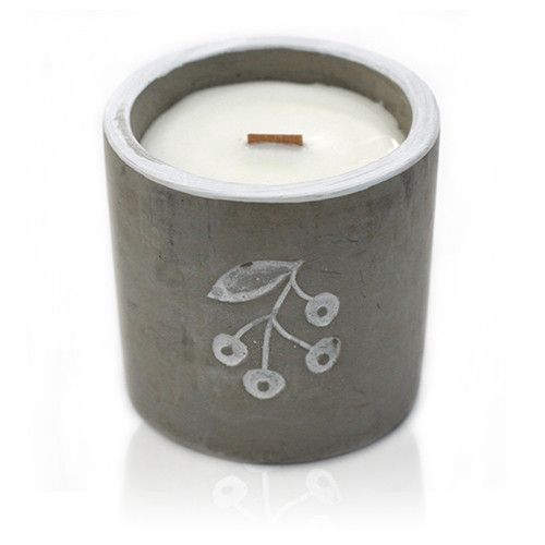 Med Concrete Soy Candle - Berrys - Juniper & Sweet Gin