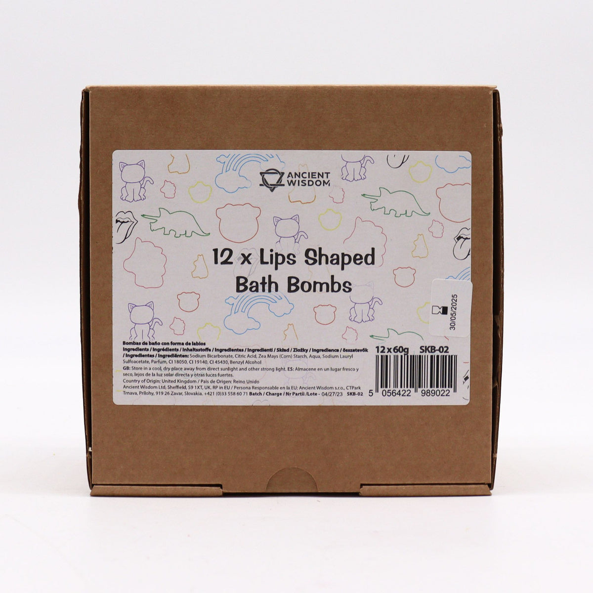 Lips Bathbomb 60g - Raspberry & Pomegranate