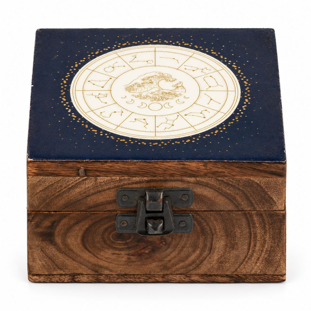 Small Enamelled Box -  Aquarius