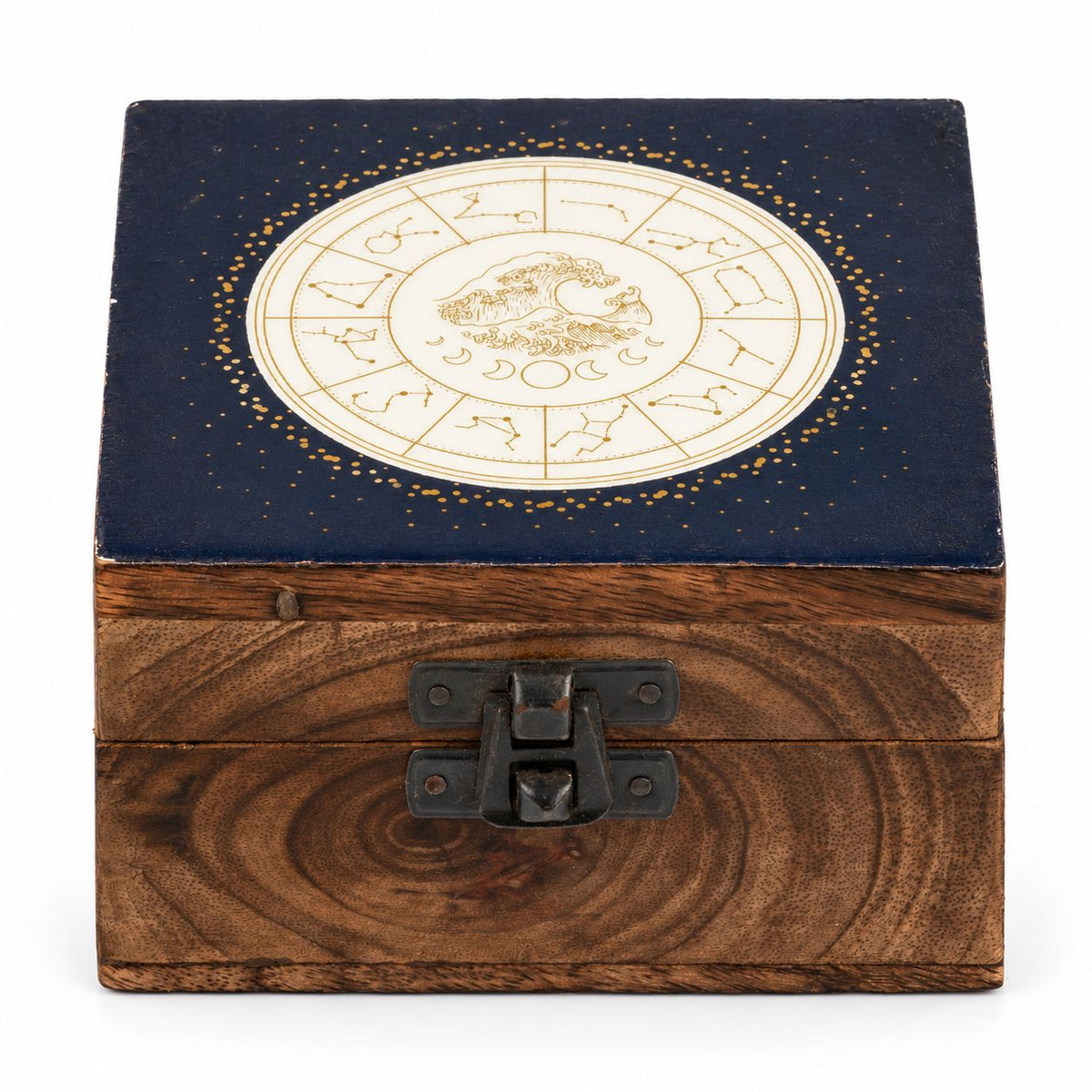 Small Enamelled Box -  Aquarius