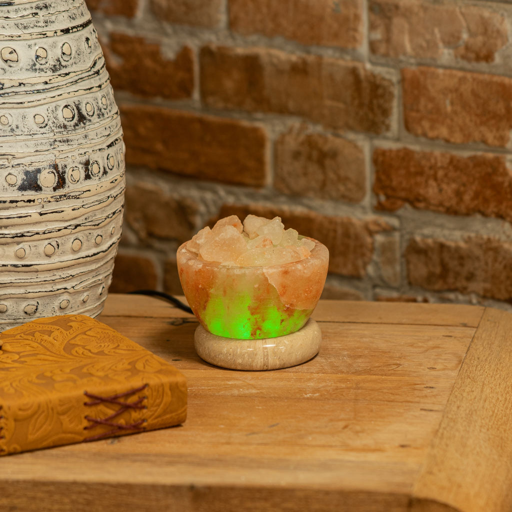 USB Fire Bowl Himalayan Salt Lamp (Multi)