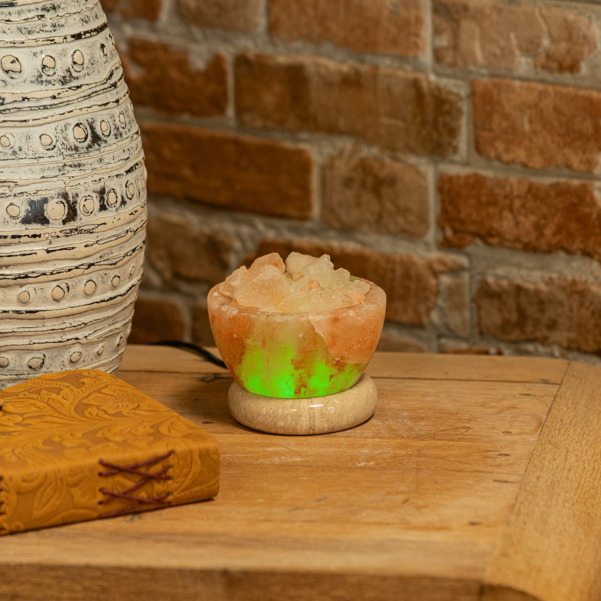 USB Fire Bowl Himalayan Salt Lamp (Multi)
