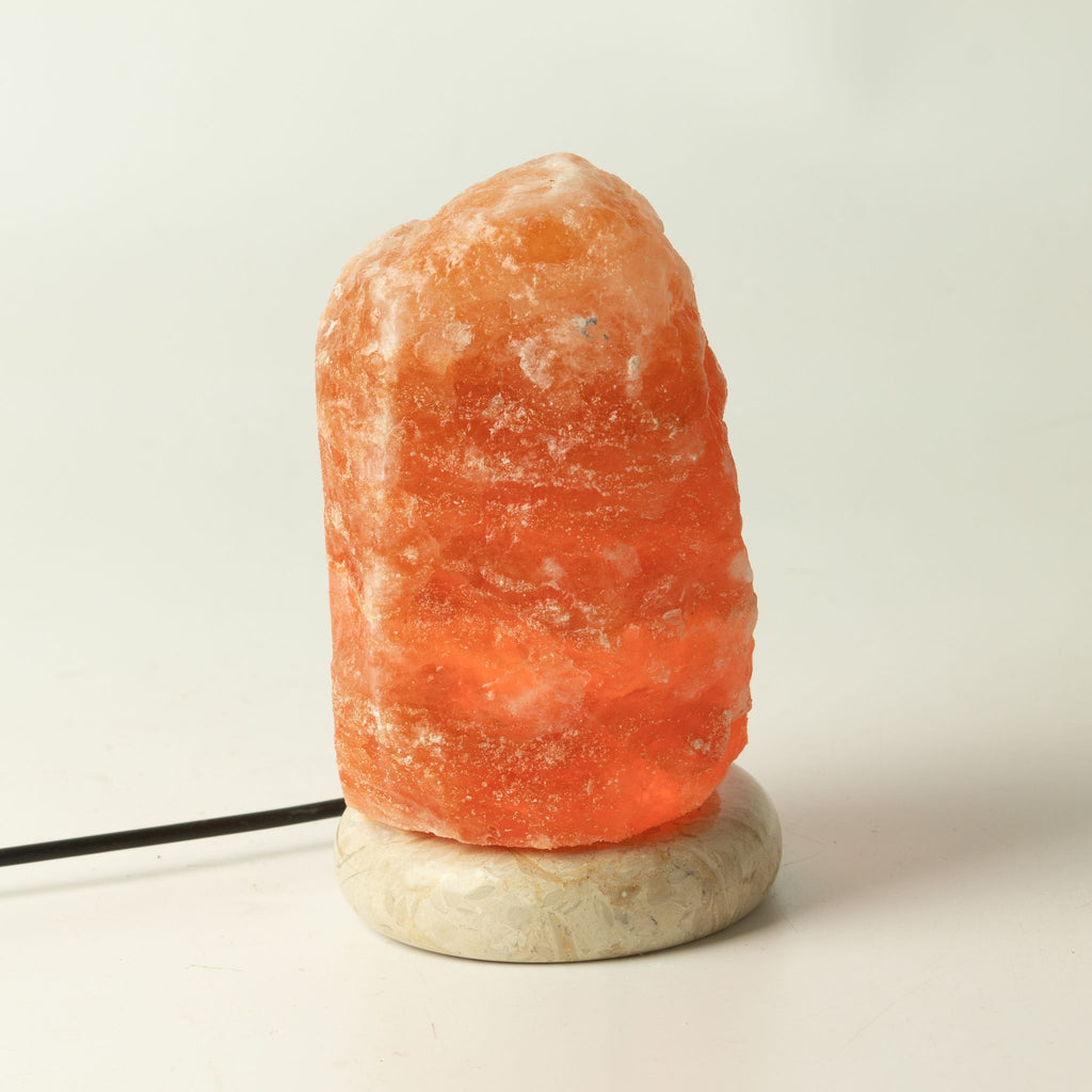 Quality USB Natural Salt Lamp - 11.5 cm (white light)