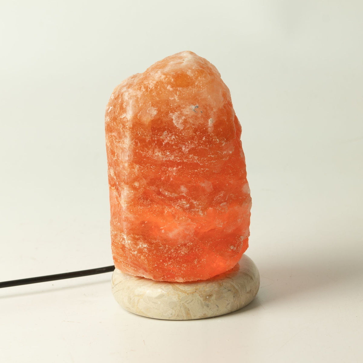 Quality USB Natural Salt Lamp - 11.5 cm (white light)