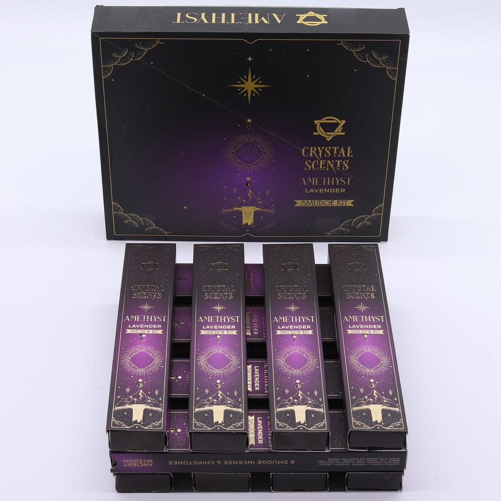 Amethyst Crystal Scents Smudge Incense - Lavender