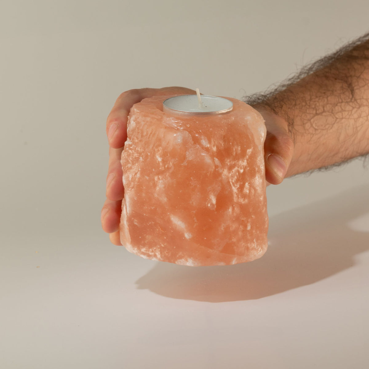 Quality Natural Salt Candle Holder