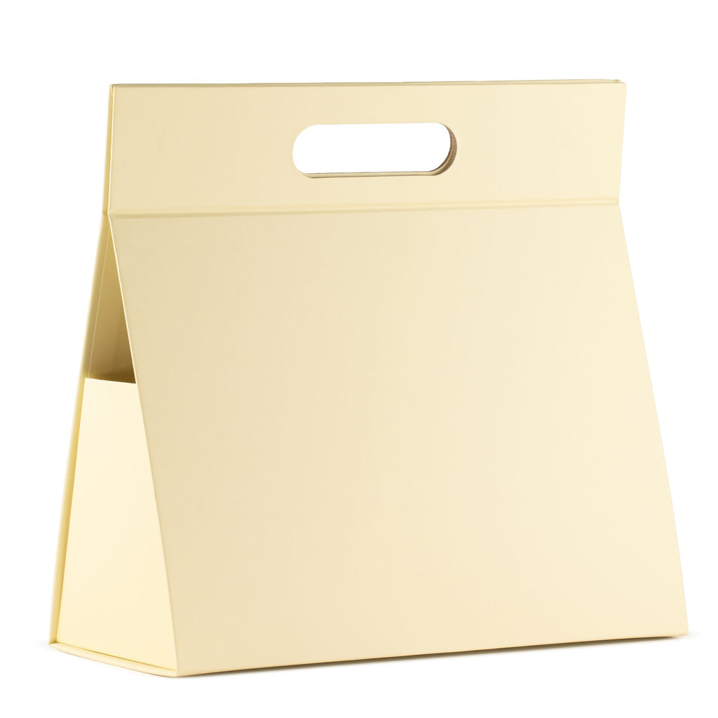 Flat Pack Gift Box - Lrg Hand Box  (28x12.5x26cm) - Ivory