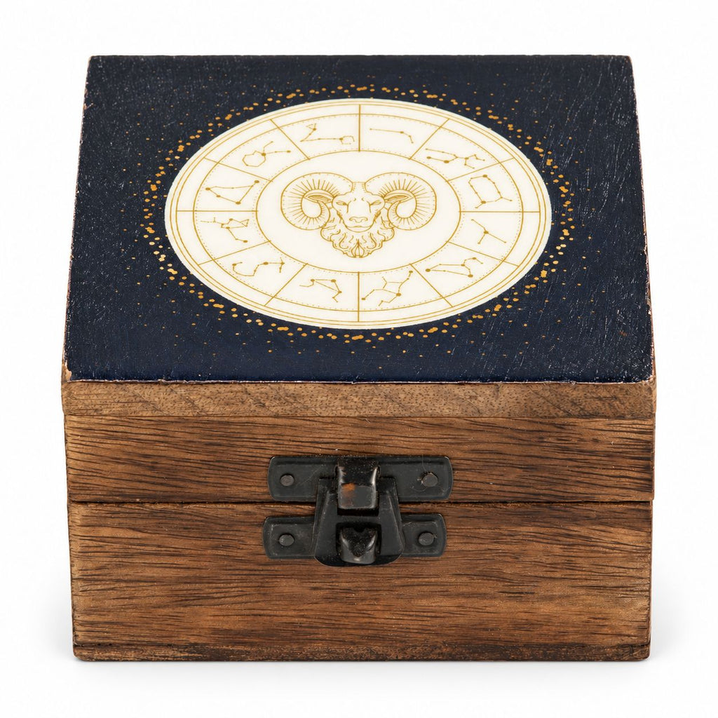 Small Enamelled Box -  Aries