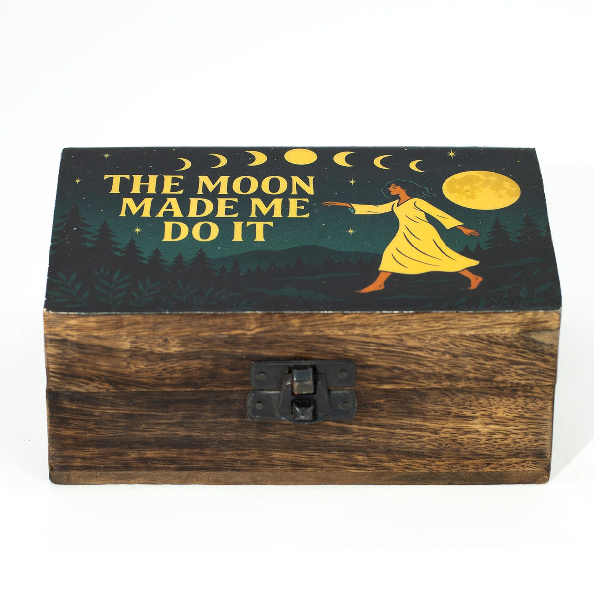 Medium Enamelled Box  - The Moon Made me Do It