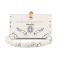 Petite Power Bracelet (17cmx6mm) - Howlite