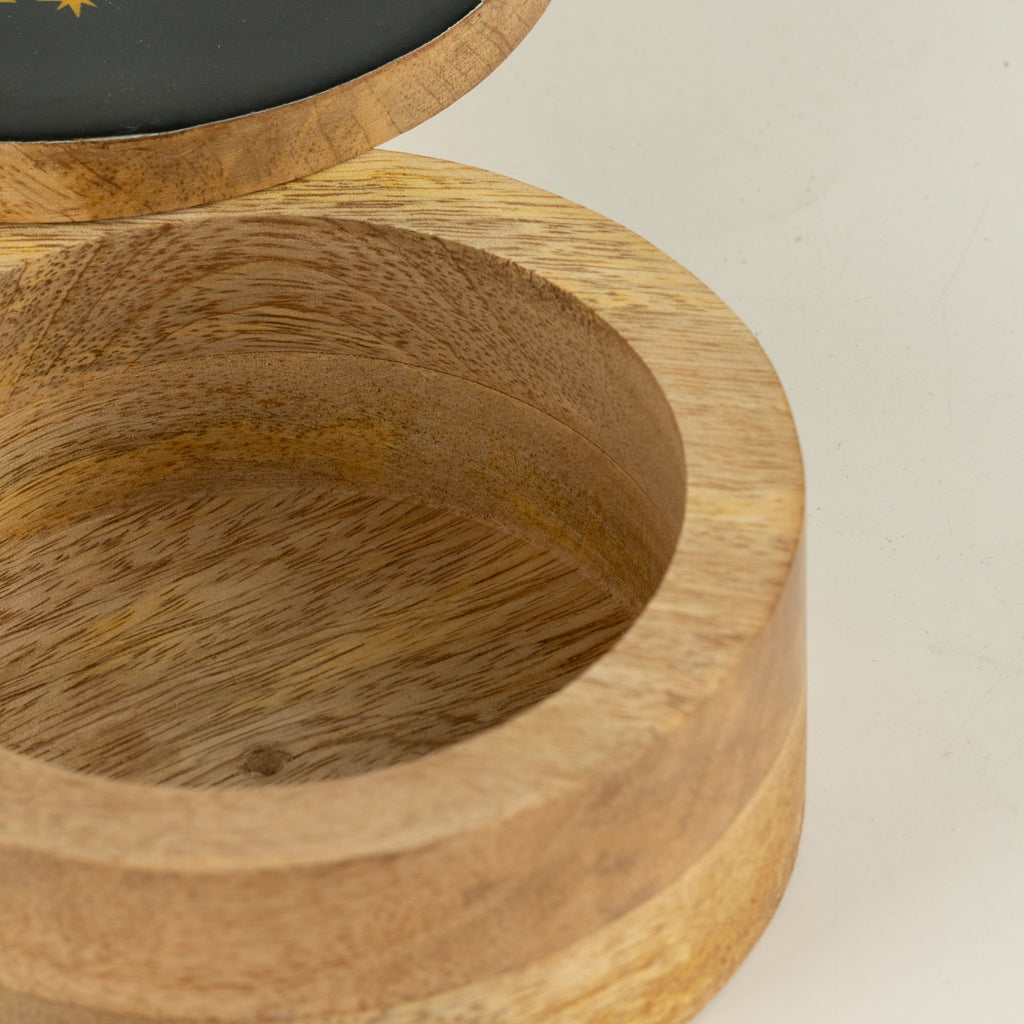 Round Enamelled Box  - Cosmic Babe