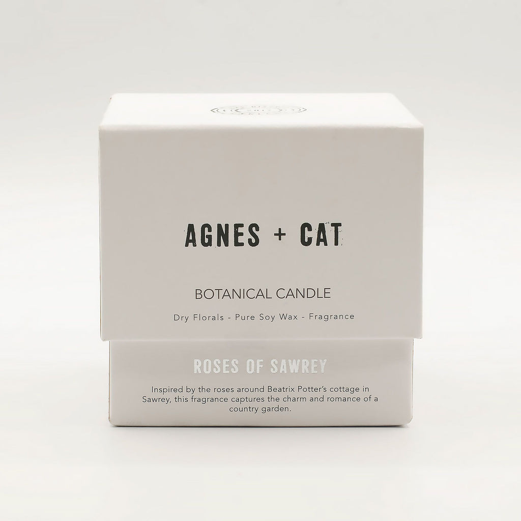 Agnes + Cat Botanical Soy Wax Candle - Roses of Sawrey