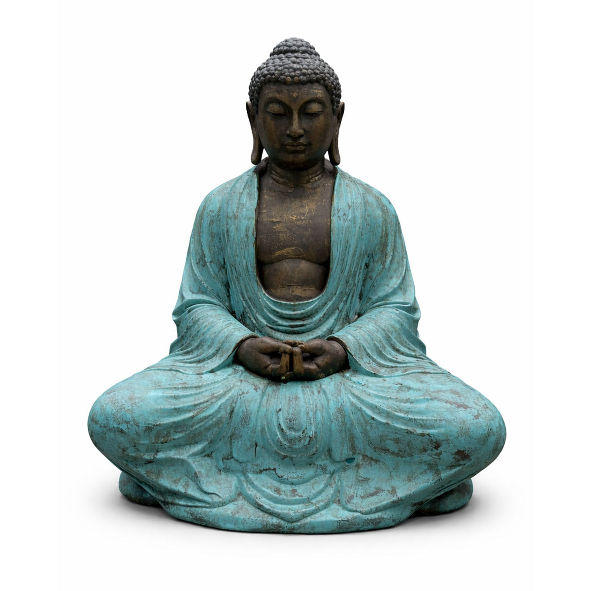 Large Turquoise & Stone Thai Buddha - 0.96m