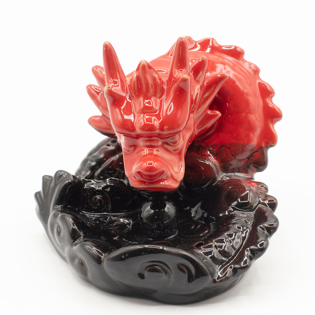 Backflow Incense Burner - Small Red Dragon