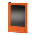 A5 Intention Note Book - LCD Wipe Screen - Orange Leather Effect - 160 Pages