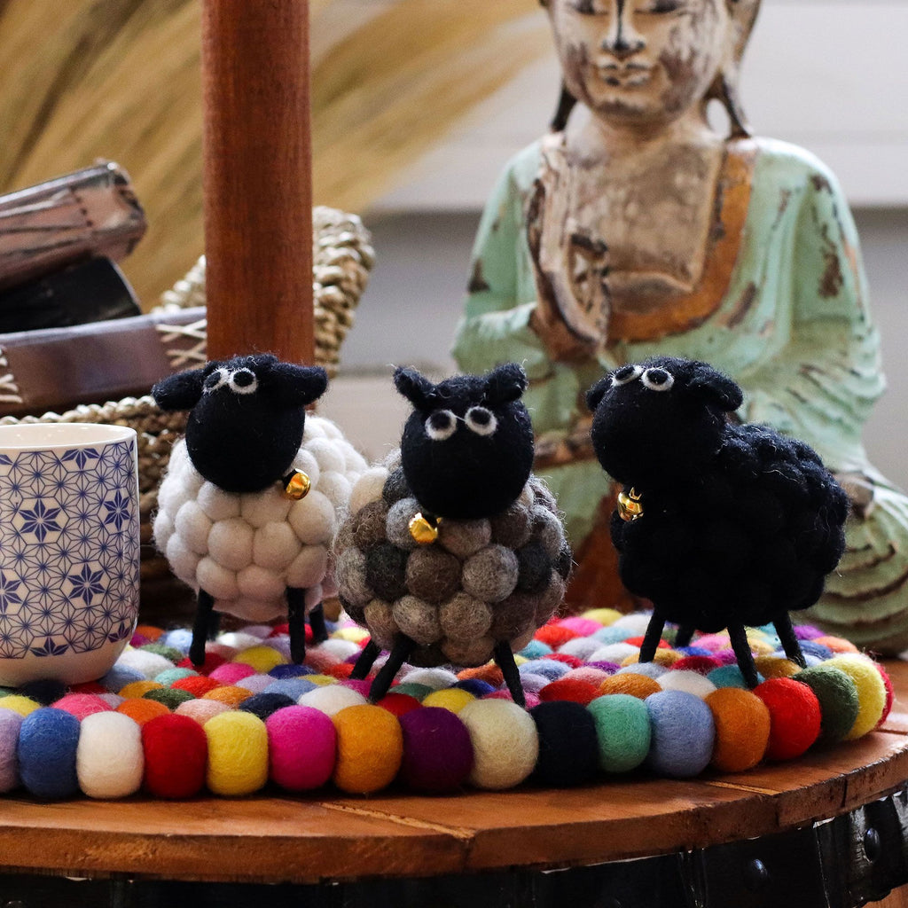 Little Felt Sheep - Black
