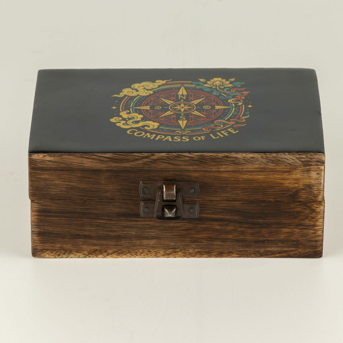 Medium Enamelled Box  - Compass of Life
