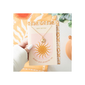Sun Necklace on Birthday Card