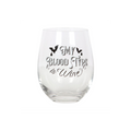 My Blood Type is Wine Stemless Wine Glass